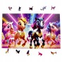 Puzzle Kucyki 160 elementów Układanka drewniana Mruu&amp;Pruu, puzzle kucyki pony, puzzle drewniane kucyki pony