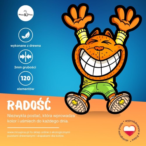 puzzle radość, radość, puzzle dla dzieci, puzzle drewniane radość, nieregularne kształty puzzli, puzzle edukacyjne