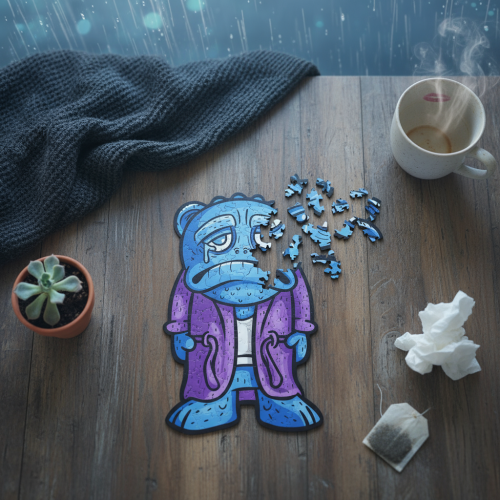 puzzle smutek, smutek, puzzle dla dzieci