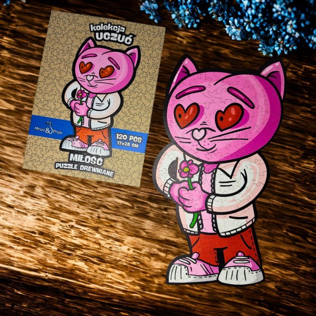 puzzle miłość, miłość, puzzle dla dzieci, puzzle drewniane miłość, nieregularne kształty puzzli, puzzle edukacyjne