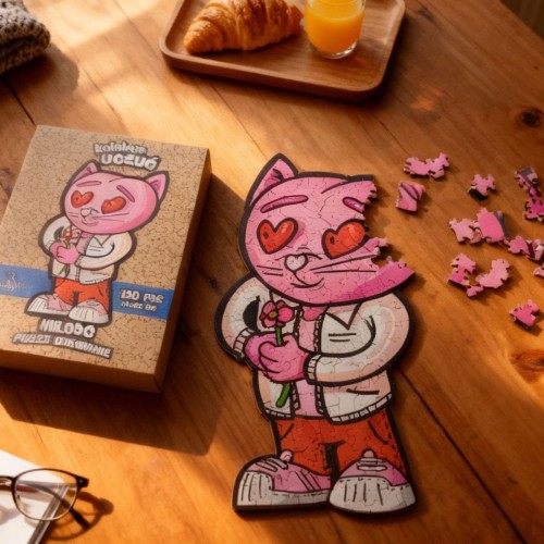 puzzle miłość, miłość, puzzle dla dzieci, puzzle drewniane miłość, nieregularne kształty puzzli, puzzle edukacyjne