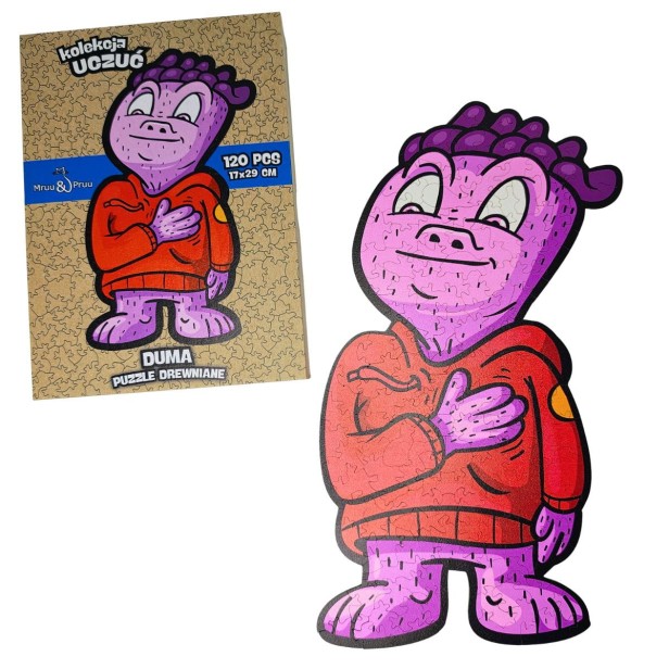 puzzle duma, duma, puzzle dla dzieci, puzzle drewniane duma, nieregularne kształty puzzli, puzzle edukacyjne