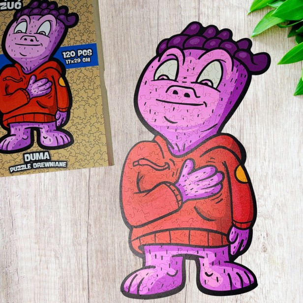puzzle duma, duma, puzzle dla dzieci, puzzle drewniane duma, nieregularne kształty puzzli, puzzle edukacyjne