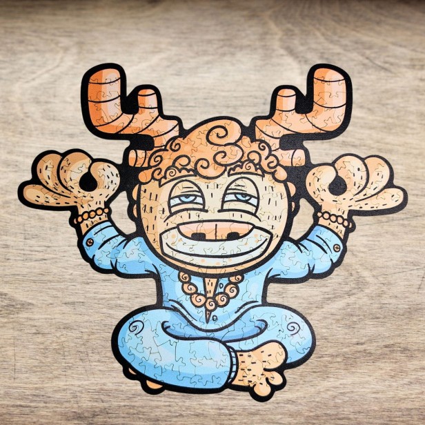 puzzle spokój, spokój, puzzle dla dzieci, puzzle drewniane spokój, nieregularne kształty puzzli, puzzle edukacyjne