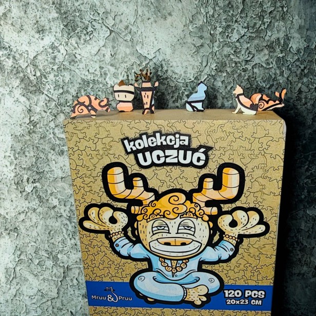 puzzle spokój, spokój, puzzle dla dzieci, puzzle drewniane spokój, nieregularne kształty puzzli, puzzle edukacyjne