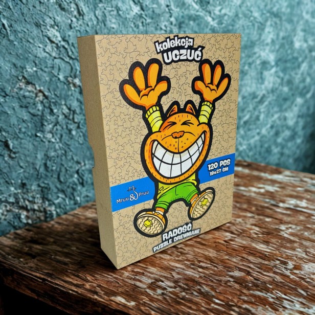 puzzle radość, radość, puzzle dla dzieci, puzzle drewniane radość, nieregularne kształty puzzli, puzzle edukacyjne