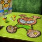 puzzle radość, radość, puzzle dla dzieci, puzzle drewniane radość, nieregularne kształty puzzli, puzzle edukacyjne
