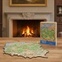 Układanie drewnianych puzzli mapa Polski jako kreatywna zabawa dla dzieci i dorosłych, Drewniane Puzzle Mapa Polski | Edukacyjny Prezent dla Dziecka