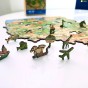 Układanka Mapa Polski 3D | Puzzle Drewniane HDF 37x37 cm