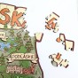 Detal edukacyjnych puzzli z mapą Polski z widocznymi regionami i województwami, Układanka Mapa Polski 3D | Puzzle Drewniane HDF 37x37 cm