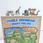 Oryginalne opakowanie na puzzle drewniane mapa Polski marki Mruu i Pruu idealne na prezent, Układanka Mapa Polski 3D | Puzzle Drewniane HDF 37x37 cm
