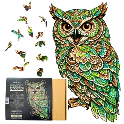 Puzzle Drewniane Mądra Sowa