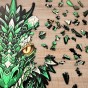puzzle smok, puzzle drewniane smok, puzzle z smokiem, zielony smok, niesamowity smok, drewniany smok