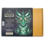 puzzle smok, puzzle drewniane smok, puzzle z smokiem, zielony smok, niesamowity smok, drewniany smok