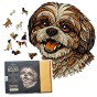 uroczy pies, piesek shih tzu, pies maltańczyk, puzzle piesek, puzzle drewniane piesek