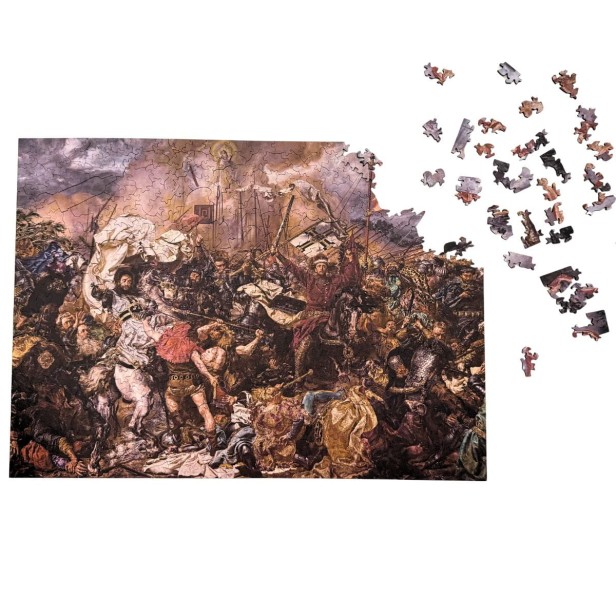 puzzle bitwa pod grunwaldem, puzzle drewniane obraz bitwa pod grunwaldem, puzzle jan matejko