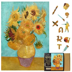Puzzle Drewniane ART Słoneczniki
