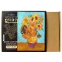 puzzle słoneczniki, puzzle drewniane van gogh, puzzle obraz