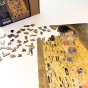 puzzle gustav klimt, puzzle drewniane obraz pocałunek