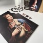 nieregularne puzzle dama z łasiczką, solidne puzzle kolekcja art, solidne puzzle obraz, puzzle dama z gronostajem