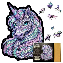Puzzle Drewniane Cudowny Jednorożec