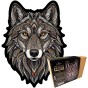 puzzle drewniane wilk, puzzle z wilkiem, puzzle drewniane prezent