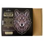 puzzle drewniane wilk, puzzle z wilkiem, puzzle drewniane prezent