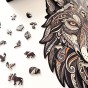 puzzle drewniane wilk, puzzle z wilkiem, puzzle drewniane prezent