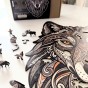 puzzle drewniane wilk, puzzle z wilkiem, puzzle drewniane prezent
