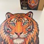 puzzle drewniane tygrys, puzzle tygrys, puzzle z tygrysem, puzzle prezentowe, układanka na prezent