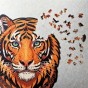 puzzle drewniane tygrys, puzzle tygrys, puzzle z tygrysem, puzzle prezentowe, układanka na prezent
