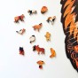 puzzle drewniane tygrys, puzzle tygrys, puzzle z tygrysem, puzzle prezentowe, układanka na prezent