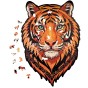 puzzle drewniane tygrys, puzzle tygrys, puzzle z tygrysem, puzzle prezentowe, układanka na prezent