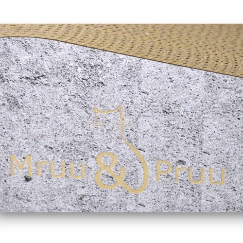duży drapak dla kota, drapak tekturowy , drapak szary dla kota, drapak kartonowy dla kota , wymiary drapaka 70 x 23 x 25 cm , drapak dla kotka , koci drapak z tektury , szary drapak premium , szary drapak dla kota , mruupruu