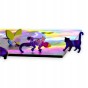 puzzle z niedźwiedziem, niedźwiedź brunatny, niedźwiedź na kolorowym tle,  25x25cm , kwadratowe puzzle, nieregularne kształty, puzzle drewniane, 150 elementów