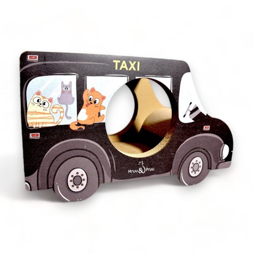 Drapak AUTO Czarne Taxi tekturowy 60x36x29 cm , drapak tekturowy , Mruu&amp;Pruu , Drapak dla kota