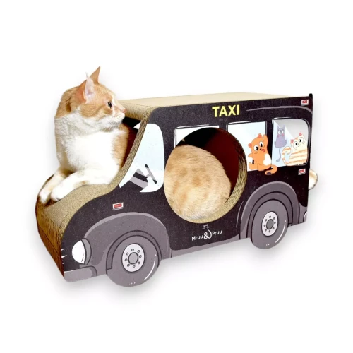 Drapak AUTO Czarne Taxi tekturowy 60x36x29 cm , drapak tekturowy , Mruu&amp;Pruu , Drapak dla kota
