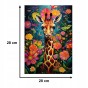 puzzle żyrafa 160 elementów, puzzle drewniane, mruu&amp;pruu puzzle, żyrafa, kolorowe puzzle żyrafa