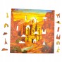 puzzle petra w jordanii 150 elementów, puzzle drewniane, mruu&amp;pruu puzzle, petra w jordanii, kolorowe puzzle petra w jordanii, witraż