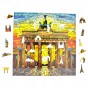 puzzle brama brandenburska 150 elementów, puzzle drewniane, mruu&amp;pruu puzzle, brama brandenburska, kolorowe puzzle brama brandenburska, witraż