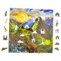 puzzle machu picchu 150 elementów, puzzle drewniane, mruu&amp;pruu puzzle, machu picchu, kolorowe puzzle machu picchu, witraż