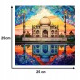 puzzle tadź mahal 150 elementów, puzzle drewniane, mruu&amp;pruu puzzle, tadź mahal, kolorowe puzzle tadz mahal, witraż