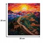 puzzle mur chiński 150 elementów, puzzle drewniane, mruu&amp;pruu puzzle, mur chiński, kolorowe puzzle mur chiński, witraż