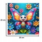 puzzle motyl 150 elementów, puzzle drewniane, mruu&amp;pruu puzzle, motylek dla dzieci, kolorowy motylek