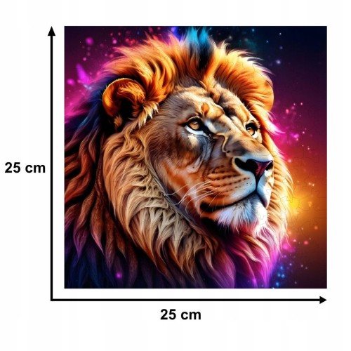 puzzle lew 150 elementów, puzzle drewniane, mruu&amp;pruu puzzle