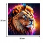 puzzle lew 150 elementów, puzzle drewniane, mruu&amp;pruu puzzle