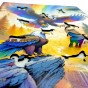 Puzzle Orzeł 160 elementów Układanka drewniana Mruu&amp;Pruu, puzzle orzeł, kolorowy orzeł, puzzle drewniane orzeł