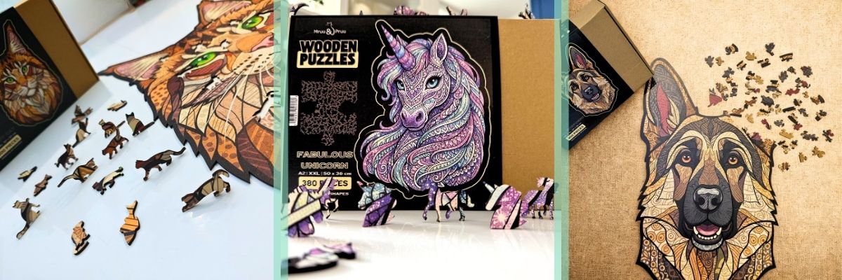Trudne puzzle dla dorosłych z drewna marka mruupruu